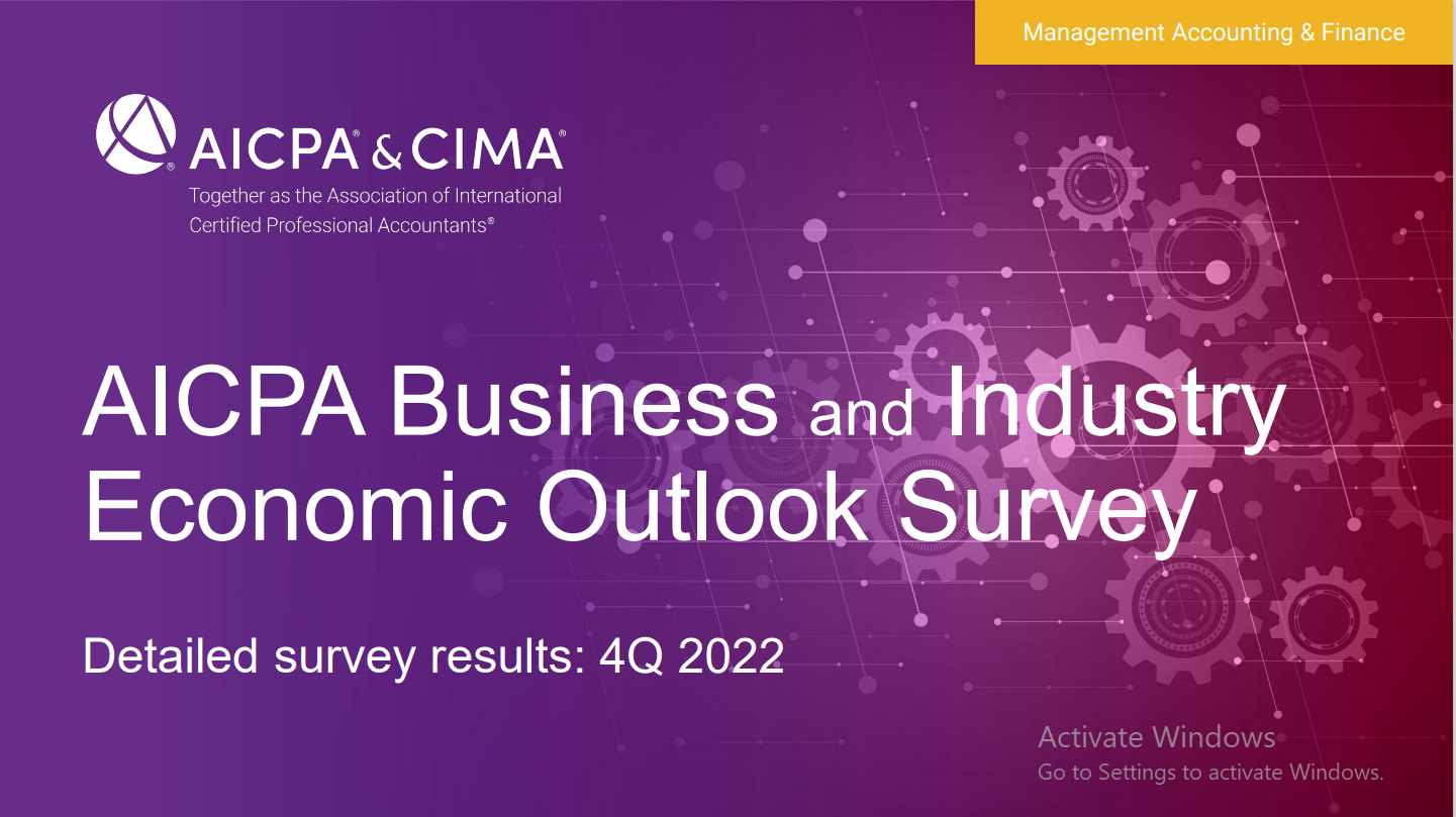 2022-AICPA & CIMA Economic Outlook Survey